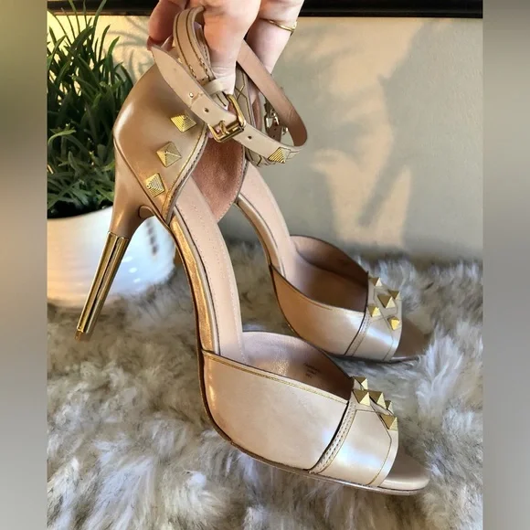 Sigerson Morrison Vero Cuoio Studded Sandals, Size 8 - Picture 3 of 7